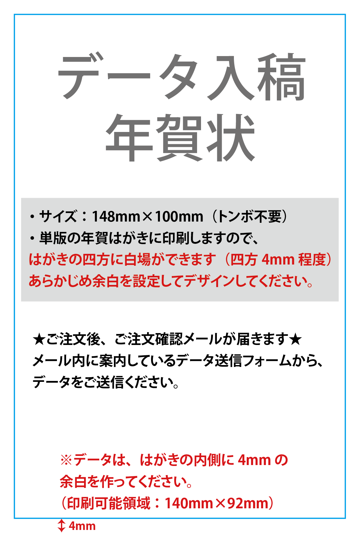 データ入稿年賀状